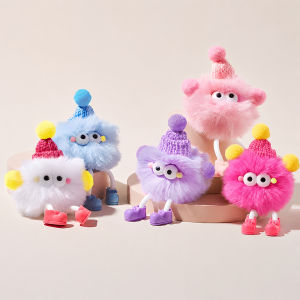 Cute Big Eye Plush Keychain Soft Bag Charm Kawaii Key Ring Pendant Gift for Girls Kids⚡PH deliveryIn stock⚡