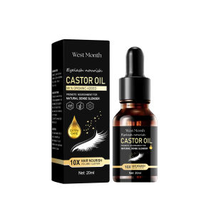 West Month Eyelash Serum Castor Oil Eyelash Liquid Thickening And Moisturizing Natural Slender Length Mild And Non-Sticky Increase Volume And Luster Reduce Breakage And Future Shedding Makeup Product