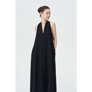 Elegant Halterneck Loose Maxi Dress