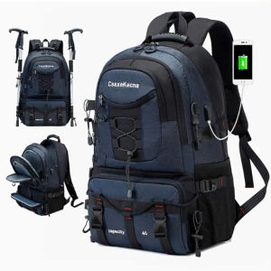 Large Capacity Hiking Backpack Mens Multi Functional Hiking Travel Backpack Outdoor Luggage Bag
