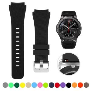 Dây Đeo 20Mm 22Mm Cho Samsung Galaxy Watch 3/46Mm/42Mm/Active 2/46 Gear S3 Frontier/S2/Vòng Đeo Tay Silicon Thể Thao Dây Đeo Huawei GT 2/2E