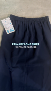 B’AH Primary School Dark Blue Long Skirt / Premium Koshibo Fabric