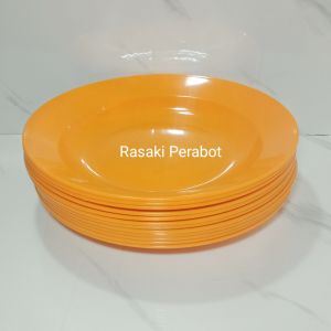 PIRING MAKAN SEMI MELAMIN 9 INCH/PIRING MAKAN PLASTI TEBAL