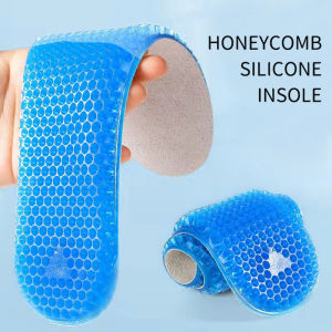 RunY Silicone Gel Honeycomb Insoles Soft ComfortableSports Running Shoe Inserts Breathable
