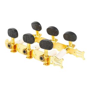 IRIN | Gold Open-Back Classical Guitar Tuning Pegs Premium Metal Machine Heads Vintage-Style Open-Gear Tuners for Nylon String Guitars