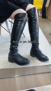Size 35-42 Versatile Elastic Long Boots Thick Heels Fashionable Over-the-Knee Boots for Women