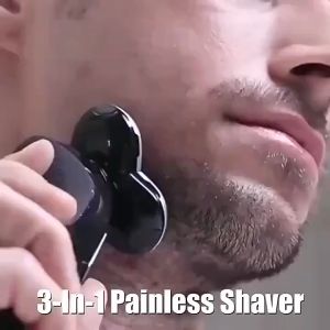 พร้อมส่งไทย！ เครื่องโกนหนวดไฟฟ้า 3 in 1 เครื่องโกนหนวดไฟฟ้า เครื่องโกนหนวดไฟฟ้าเปลี่ยนได้ 3 หัว ตัดแต่งขนจมูก ตัดแต่งหนวดเครายาว โกนหนวด ชาร์จแบตได้