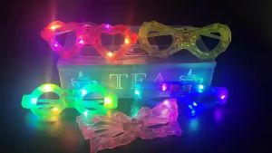 Glow In The Dark Glasses Bulk Led Light Up Glasses 2024 Wedding Decor Party Favors Glow Glasses For Kids Adults Party Supplies