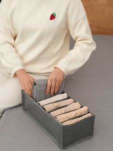 Jeans Compartment Storage Box Closet Organizer Clothes Separation Box Pants Drawer Divider Storage Underwear Bra Organizer