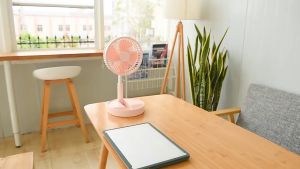 Foldable Portable Extendable USB Rechargeable Fan (8 Inches 20cm Fan)