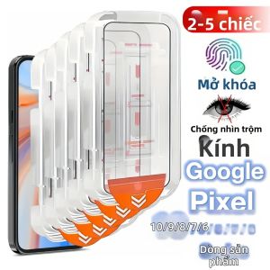 2-5 Chiếc Google Pixel Bộ Bảo Vệ Màn Hình Kính Cường Lực Chống Trầy Xước Chống Vân Tay Cho Pixel 10 9 Pro XL 9A 8A 8 7 7a 6a 6 5G