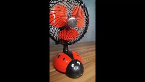 Kipas Angin Listrik Karakter KARTUN Desk Wall Fan 2 IN 1 Karakter Meja Dinding Jepit Reida Welhome