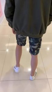 Celana Pendek Cargo Loreng Pria - Celana Kargo Pendek Army