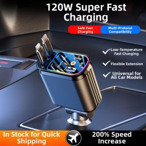 LOOBE | Super Fast Charging Extendable Cable Car Charger 120W