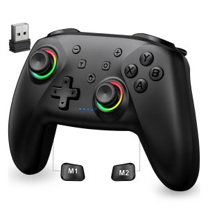 Bộ Điều Khiển Không Dây Dinofire Dành Cho PC Windows Với Bộ Chuyển Đổi USB Bluetooth Cần Điều Khiển Cảm Ứng Hall Effect Dành Cho Nintendo Switch/Switch 2