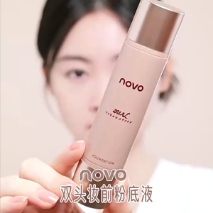 พร้อมส่ง รองพื้น NOVO เนื้อแมท แบบ 2 หัว เพิ่มความชุ่มชื้นคุมมันติดทน No.6136