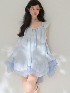 KEIKO | Đầm Voan Không Tay Nhiều Lớp Xếp Ly