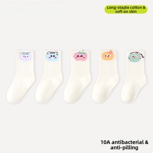 Antibacterial Sweat Absorbent Mid-length Cotton Socks