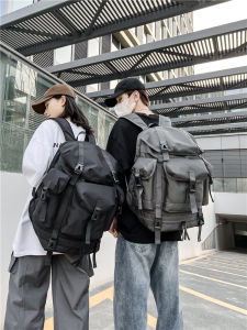 Fashion Trendy Cool Japanese Trendy Mechanical Style Backpack Mens Backpack Trendy Large Capacity Travel Bag College Students Bag