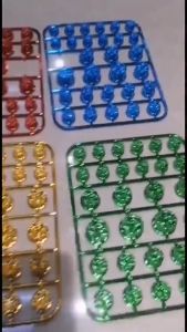 ฝาครอบน็อต ลายดอกไม้ สีโครเมี่ยม น็อตแต่งฝาครอบ ใส่ได้ทุกรุ่น (1ชุด)