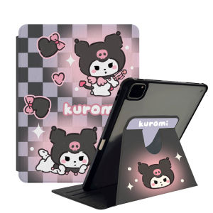 Kuromi Case iPad แม่เหล็ก - กระบวนการนอนหลับอัจฉริยะสำหรับ iPad Pro, iPad Air 4/5/3/2/9.7 (2017-2018), iPad 10.2 และ iPad Mini 6 รวมถึงคุณค่าล่าสุด