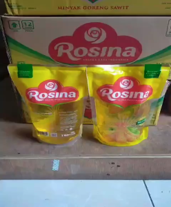 Minyak Goreng ROSINA Kemasan  Pouch  & Cup 1 karton/dus - LAPAX BERAS