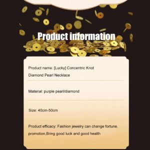 《37 Natural Pearls》 Purple Diamond Pearl Necklace Clavicle Chain Accessories Elegant And Luxurious Womens Pearl Necklace Jewelry