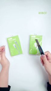 ROBOT Kabel Data Lightning RSL100 1M Fast Charging 2.4A Garansi Resmi