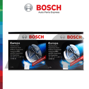 BOSCH HORN EUROPA BLACK 12V W/ FREE RELAY AND SOCKET SET