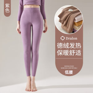 High Waist Womens Thermal Trousers Inner Wear Autumn Pants Thickened Fleece Cotton Tights Body Shaping Butt Lifting