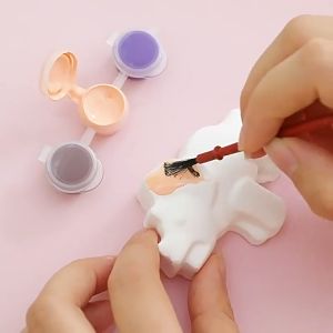 Diy Plaster Doll Painting Blind Box Creative Graffiti Plaster Doll Coloring Kids Educational Toy Birthday Gift Cartoon-style 、Plaster Graffiti
