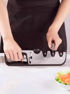 WANGMAZI | Home Knife Sharpening Tool with Quick Angle Setting and Kitchen Scissors Sharpening Rod