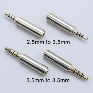 JCD 2PCS Aux Cable Converter 3.5mm to 2.5mm / 2.5mm to 3.5mm Audio Adapter Stereo Headphone Amplifier Microphone Jack
