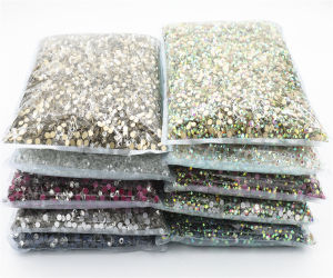 Bulk Big Package Flatback Crystals AB Nail Rhinestones For 3D Nails Art Decorations SS3-SS50 Glass Gems