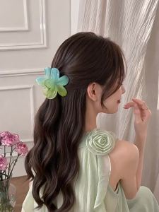 Summer Fresh Gradual Change Frangipani Hair Clip