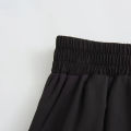 Mooyufon Nữ Vintage Chic Cao Cấp Chân Váy Dài Chữ A Màu Đen Xếp Ly Rộng Thường Ngày Dài Đến Giữa Bắp Chân Thời Trang Mùa Xuân Dành Cho Nữ Trung Niên. 