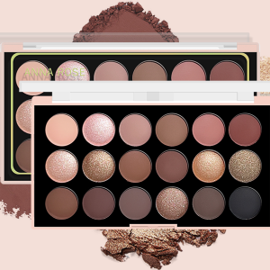 Bảng Phấn Mắt 18 Màu Lì & Nhũ Tông Màu Đất & Nude Sắc Tố Cao Chống Nước Lâu Trôi Dùng Cho Trang Điểm Hàng Ngày & Dự Tiệc