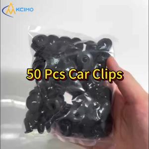 50PCS 8mm Black Plastic Rivets Screw-Type Bumper Fender Fasteners High-Quality Compatible Auto Body Repair Tools