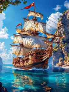 BILIBILI | Jigsaw Puzzle for Adults 500/1000/1200/2000PCS Sailboat Seascape DIY Craft Home Wall Decoration Gift Idea