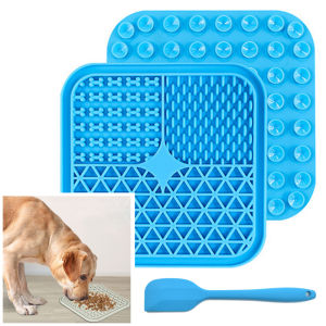Lick Mat for Dogs and Cats Slow Feeder Mat with Suction Cups Silicone Pad Peanut Butter Snacks Lick Pads Pet Relieve Anxiety