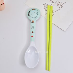 Dinosaur Childrens Bowl Set with Handle Anti-Fall Anti-Scald Home Dining Bowl Kindergarten Kids Use Heat Resistant Matryoshka