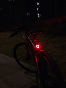 Bike Tail Light IPX64 Waterproof Bicycle Rear Light Heart Shape Outdoor Cycling Light Accessories Cycling