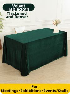 Wedding Engagement Decorative Tablecloth Red Velvety Cloth