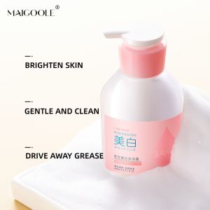 Whitening Body Wash 300ml Brighten Bath & Shower Gel Daily Moisturizing Skin Cleanser Whole Body Whitening Care Skin for Dull Uneven Skin to Even Out Skin Tone Reduce Dark Spots Skin Radiance