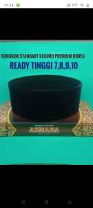 PECI SONGKOK KOPYAH HITAM BLUDRU HALUS PREMIUM STANDARD NON AC ready tinggi 7 8 9 10 nomer 0-11
