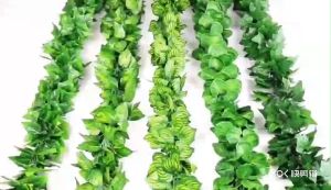 210cm Green Artificial Plant Garland Wedding Wall Hanging Ivy Leaves Fake Plant Vine for Outdoor Garden Home Decor