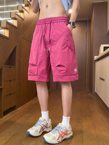 ZHUOCAN | Work Style Cargo Shorts Mens Summer Thin Quick Drying Pants Straight Loose Fit