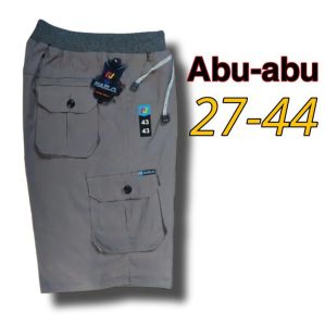 Big Size Celana Pendek Pria Cargo Rip Jumbo Stretch Pinggang Karet Distro Denim