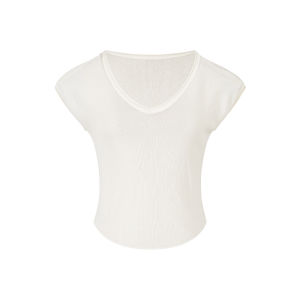 Luhe Port V-neck Knitted T-shirt And Lamor Half Skirt Fashion Set for Women in Their Late Twenties And Early Thirties