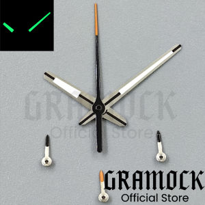 GRAMOCK Black Red Orange Silver Watch Hand Green Luminous 6PCS Per Set Fit VK63 Quartz Movement Modified Replacement Watch Parts